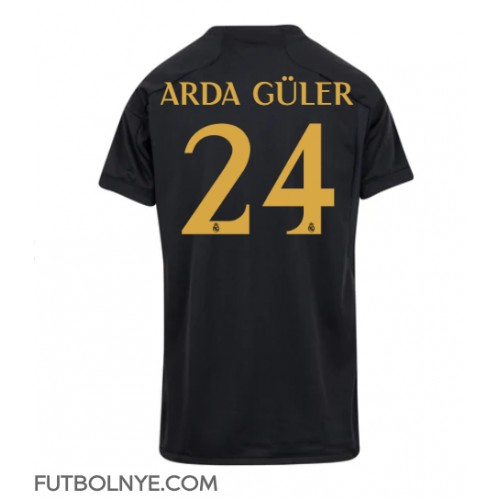 Camiseta Real Madrid Arda Guler #24 Tercera Equipación para mujer 2023-24 manga corta